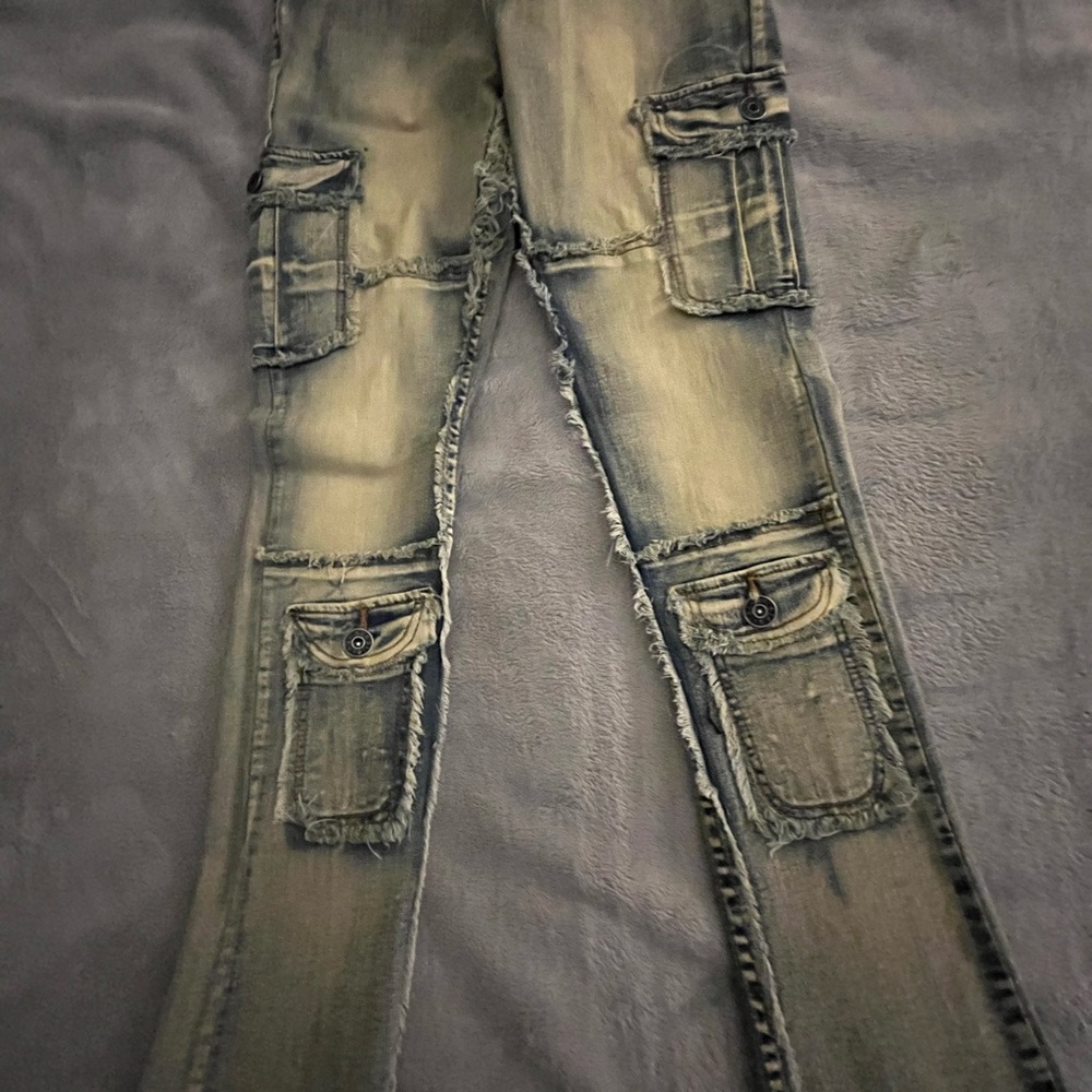 NOBULL Men's Skinny Jeans - Distressed Tan